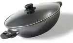 STONELINE&reg; Wok 32 cm, mit Deckel, Aluguss Wokpfanne beschichtet, Backofen &
