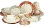 CreaTable Crimson Creme Kombiservice 30-tlg Steingut