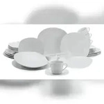 CreaTable Square Weiss Kombiservice 30-tlg Porzellan