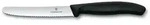 Victorinox Tomatenmesser Swiss Classic 11cm, rund, mit extra scharfem Wellenschliff,