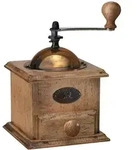 PEUGEOT Kaffeem&uuml;hle ANTIQUE 21cm Buchenholz Edelstahl Manuell Handkaffeem&uuml;hle