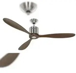 AEROPLAN ECO 132, Ventilator ohne Licht Luce Nickel und Walnuss, CasaFan