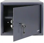 HMF 49203-11 Safe Tresor mit Schl&uuml;ssel, M&ouml;beltresor | 38 x 30 x 30 cm |...