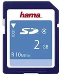 Hama SD Speicherkarte 2GB Class 4 mit Schreibschutz
