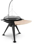 Blumfeldt Delion Galgen-Schwenkgrill Feuerschale &Oslash;80cm Hochfu&szlig; Seilzug...