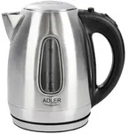 Adler AD 1223 Wasserkocher Edelstahl 1,7 L 2200 W LED-Anzeige
