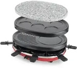 H.Koenig RP412 Raclette-Ger&auml;t 4 in 1 / 8 Personen / Raclette, Natursteingrill,