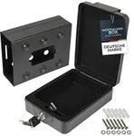 HMF 307-02 Anschraubbare Dokumentenbox, 20,0 x 15,5 x 7,0 cm, Schwarz