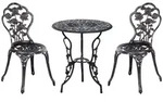 Outsunny - Garten-Bistroset - 60cmx 60cm x 67 cm - bronze