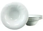 CreaTable Gourmet Weiss Pastateller 4-tlg Porzellan