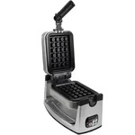 Syntrox Germany Waffeleisen f&uuml;r Belgische Waffeln rotierend Digital Edelstahl