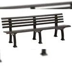 Blome Gartenbank Juist 4-Sitzer, 2 Standf&uuml;&szlig;en & Lehne, Braun, von PROREGAL