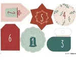 Folia 63121 Adventskalender Bastelset natur