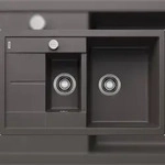 BLANCO GmbH + Co KG BLANCO METRA 6 S Compact Einbausp&uuml;le, SILGRANIT, Felsgrau,