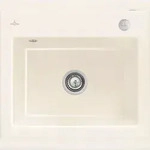 Villeroy & Boch Villeroy&Boch Sp&uuml;lbecken, K&uuml;chensp&uuml;le Subway 60 S Crema 600x510mm,