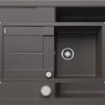 BLANCO GmbH + Co KG BLANCO METRA 5 S-F fl&auml;chenb&uuml;ndige Sp&uuml;le SILGRANIT Felsgrau