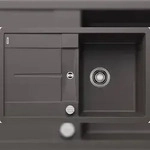 BLANCO GmbH + Co KG BLANCO METRA 45 S-F fl&auml;chenb&uuml;ndige Sp&uuml;le SILGRANIT Felsgrau