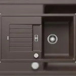 BLANCO GmbH + Co KG BLANCO ZIA 45 S Einbausp&uuml;le SILGRANIT cafe ab 45 cm Excenter