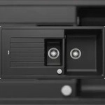 BLANCO GmbH + Co KG BLANCO ZIA 6 S Einbausp&uuml;le SILGRANIT anthrazit ab 60 cm Excenter