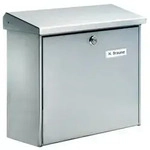 Briefkasten 3913 Ni/39130 Ni H.340mm B.380mm T.148mm VA DIN C4 BURG-W&Auml;CHTER