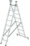 G&uuml;nzburger Steigtechnik Vielzweckleiter aus Aluminium, mit nivello&reg;-Traverse,