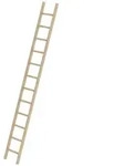 MUNK Holz-Anlegeleiter ohne Traverse 12 Sprossen