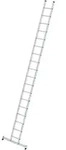 Sprossen-Anlegeleiter aus Aluminium, mit nivello&reg; -Traverse, 18 Sprossen