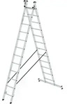 G&uuml;nzburger Steigtechnik Vielzweckleiter aus Aluminium, mit nivello&reg;-Traverse,