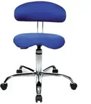 Drehhocker Sitness 40 blau f&uuml;r Teppichboden