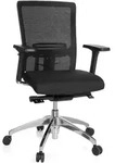 B&uuml;rostuhl / Chefsessel ASTRA BASE Netz schwarz/schwarz hjh OFFICE