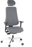 B&uuml;rostuhl / Chefsessel PRO-TEC 400 Stoff anthrazit Alu poliert hjh OFFICE