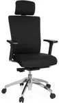 B&uuml;rostuhl / Chefsessel ASTRA LUX Stoff schwarz hjh OFFICE