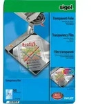 Sigel InkJet-Folie transparent A4 100qm klar stapelverarbeitbar VE=50 Blatt