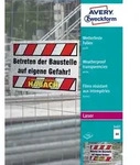 Avery Zweckform AVERY&reg; Zweckform Wetterfeste Folie 3487, DIN A4, einseitig