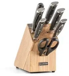 Klarstein Katana 8 Messerset 8-teilig Schere Wetzstahl Messerblock Kautschukholz