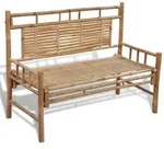 vidaXL Gartenbank 120 cm Bambus
