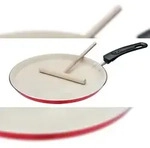 GSW Crepe-Pfanne Induktion 26 x 2,0cm rot/creme mit Teigverteiler