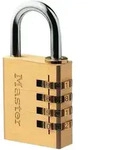 Master Lock Vorh&auml;ngeschloss 604EURD 4 x 1,8 x 8,1 cm Zahlenkombination Aluminium