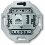 Busch-Jaeger UAE 8(6)TAE 6 F+N UAE 8(6)/TAE 6F+N - Anschlussdose, 2 x 6-polig wei&szlig;