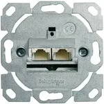 TELEG&Auml;RTNER Dose AMJ45 ohne Zentralplatte, 2x RJ-45 Cat.6 (Class E)