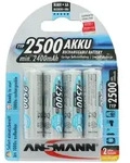 Ansmann maxE Mignon AA 2500mAh Akku im 4er Blister Ready to use vorgeladen