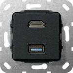 Gira UP Tragring HDMI und USB A 567910