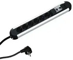 Bachmann PRIMO 6-fach Steckdosenleiste mit FI-Schalter 2m Zuleitung (331.035)