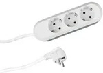 Bachmann Steckdosenleiste SMART 3-fach, wei&szlig; 3,0m, ohne Schalter