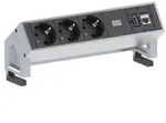 Bachmann DESK 2 3x Steckdose 1x CAT6 1x USB Inox (902.501)