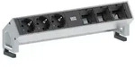 Bachmann DESK 2 3x Steckdose 3x Custom Inox (902.402)