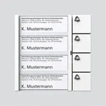 Siedle&S&ouml;hne Tasten-Modul TM 612-4 W 200035525-00