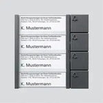Siedle&S&ouml;hne Bus-Tasten-Modul BTM 650-04 DG 200038797-00