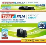 tesa Klebebandabroller tesafilm Easy Cut SMART Schwarz 15 mm (B) x 10 m (L)