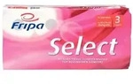 Fripa Toilettenpapier Select 3-lagig, tissue, hochwei&szlig;, Dekorpr&auml;gung